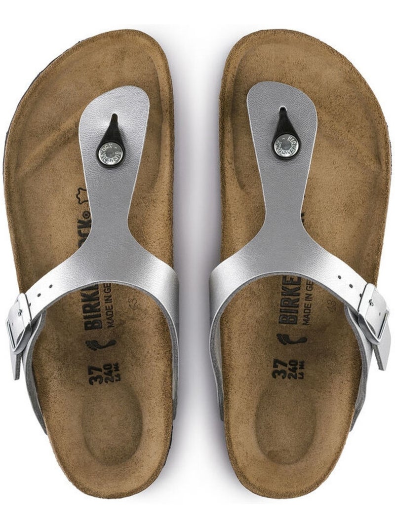 Tong en Synthétique Birkenstock Argent - Kiabi