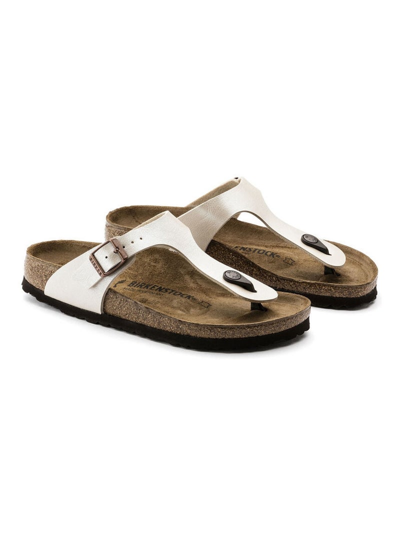 Tong en Synthétique Birkenstock Blanc - Kiabi
