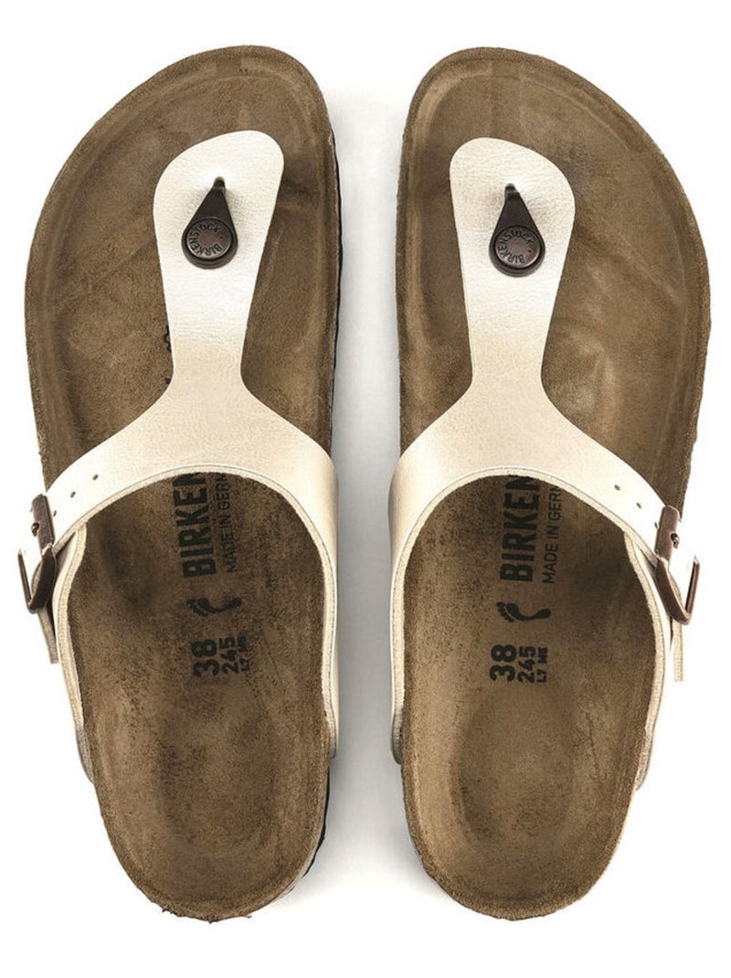 Tong en Synthétique Birkenstock Blanc - Kiabi