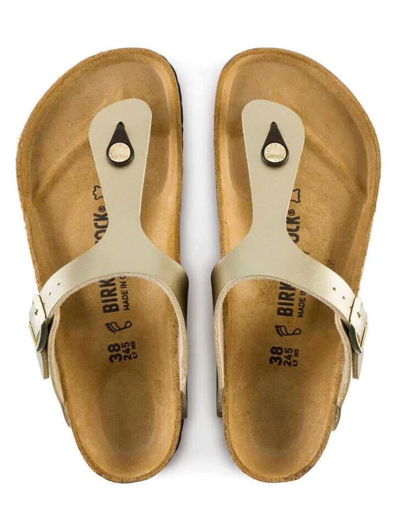Tong en Synthétique Birkenstock Doré/or - Kiabi