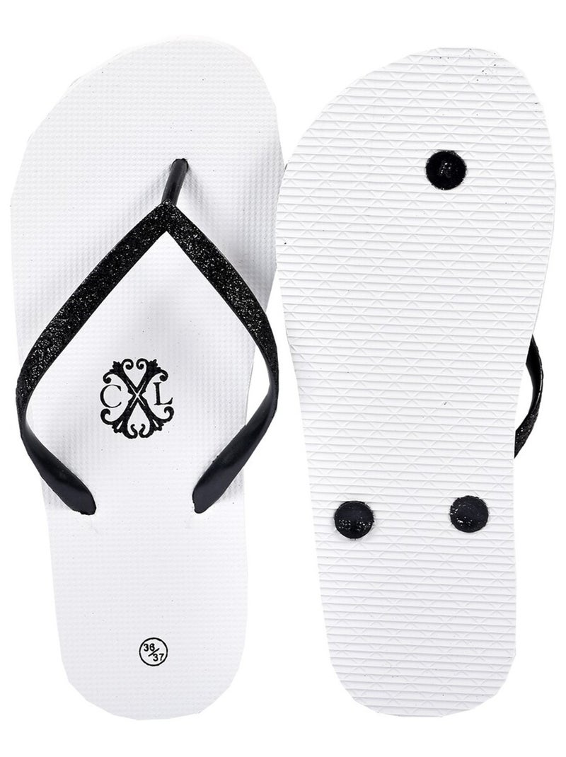 Tong Femme CXL By LACROIX GLITTER Blanc - Kiabi