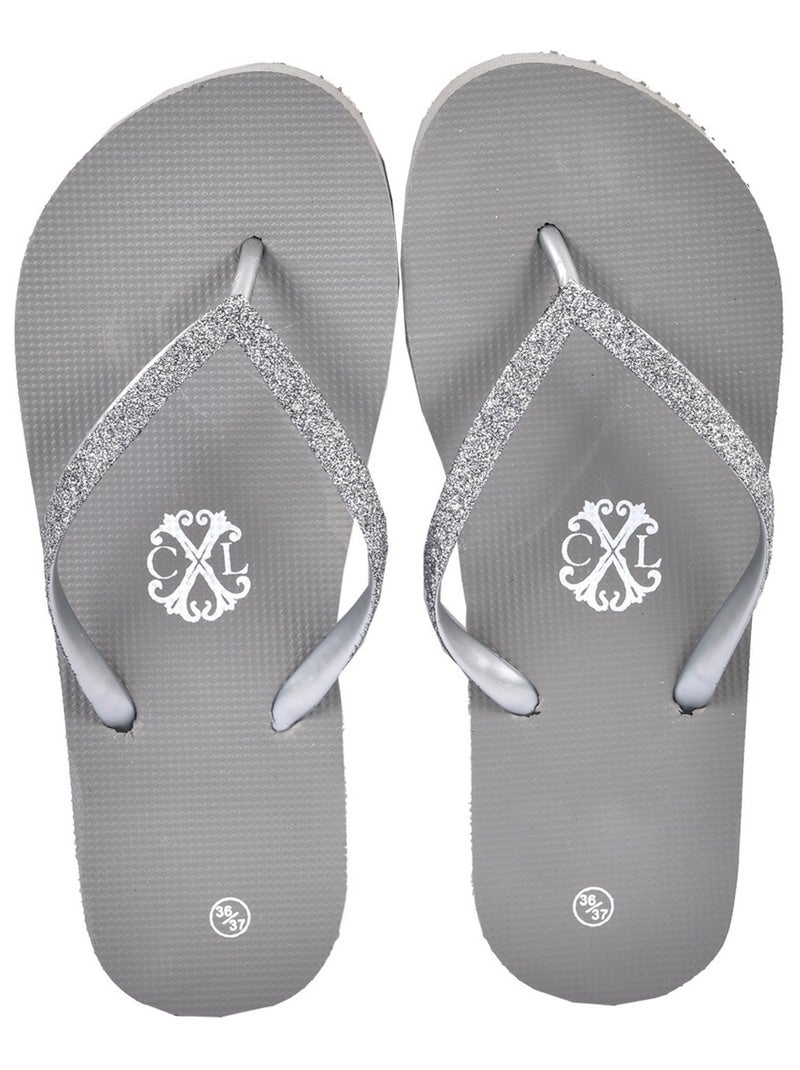 Tong Femme CXL By LACROIX GLITTER Gris - Kiabi