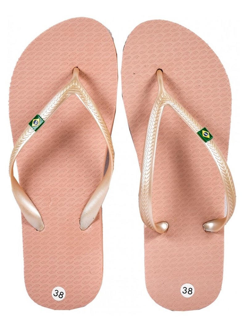 Tong Femme Mode Doré/or - Kiabi