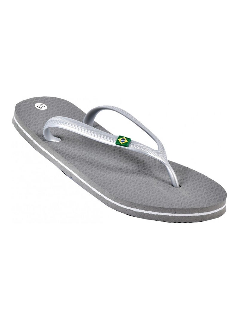 Tong Femme Mode Gris - Kiabi