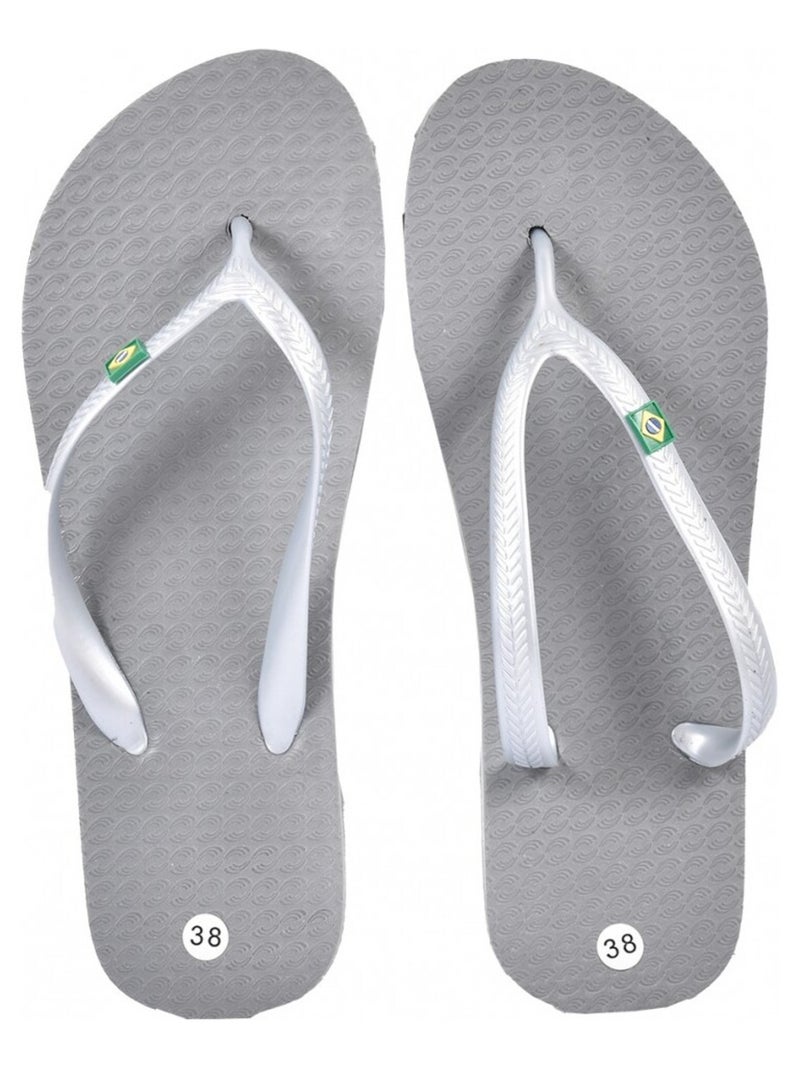 Tong Femme Mode Gris - Kiabi