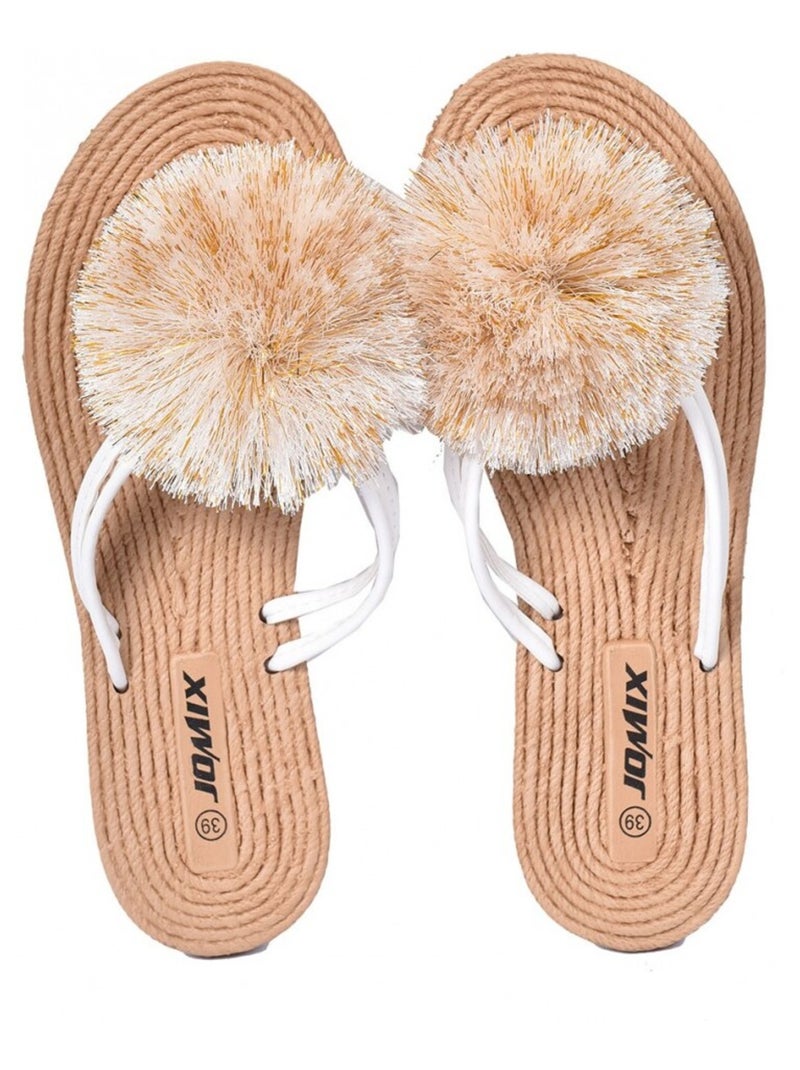 Tong Femme PREMIUM Beige - Kiabi