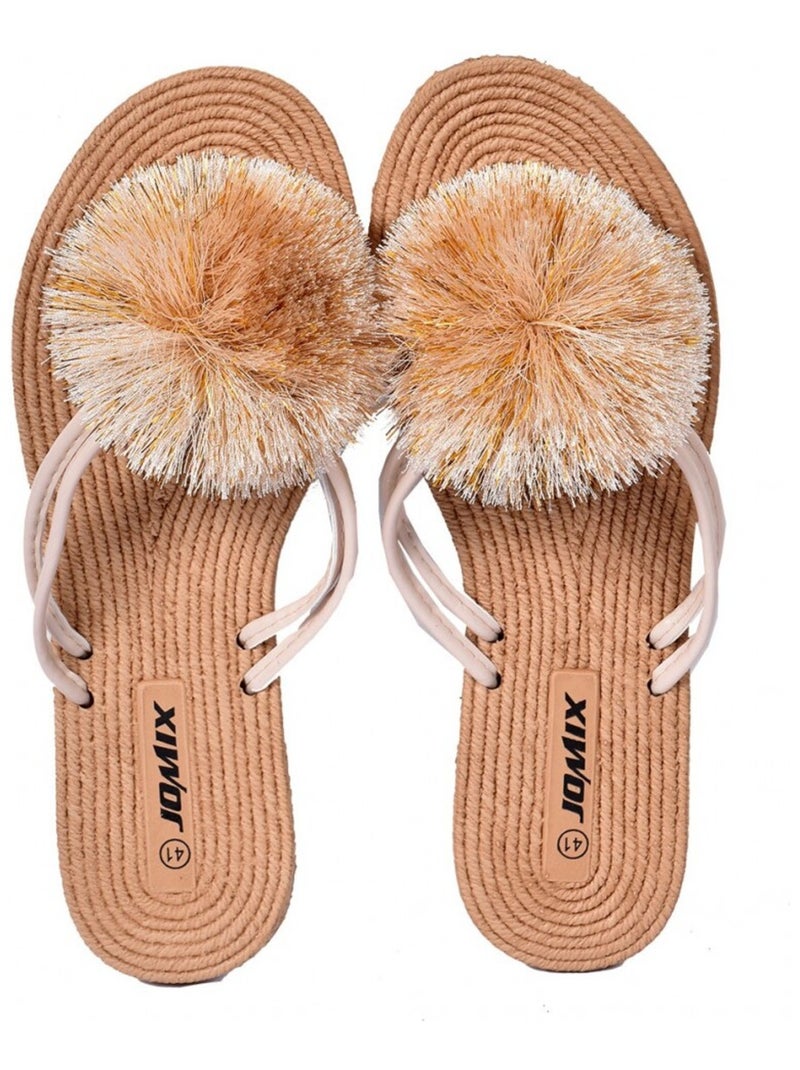 Tong Femme PREMIUM Taupe - Kiabi