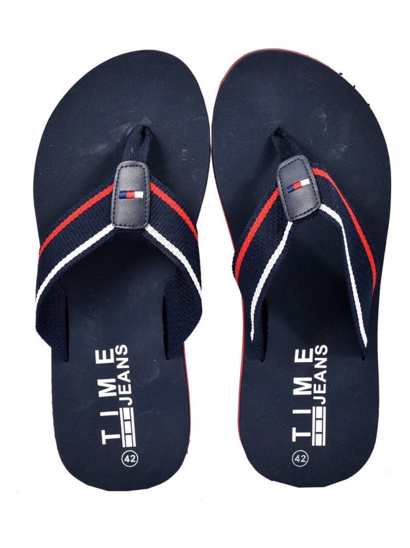 Tong Homme Bleu Blanc - Kiabi