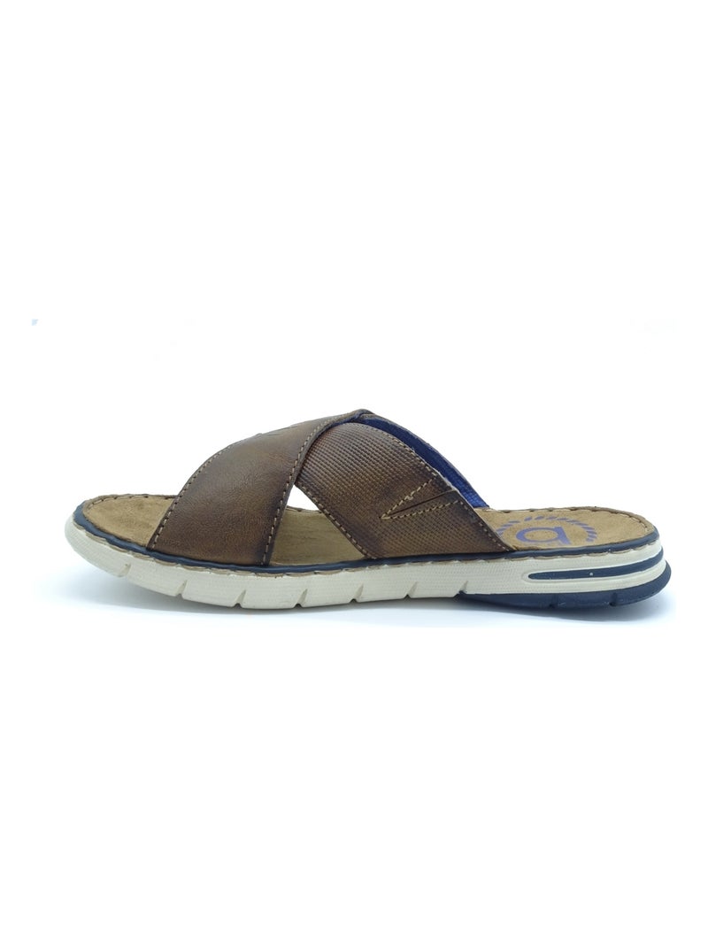 Tong Homme Bugattishoes Marron - Kiabi
