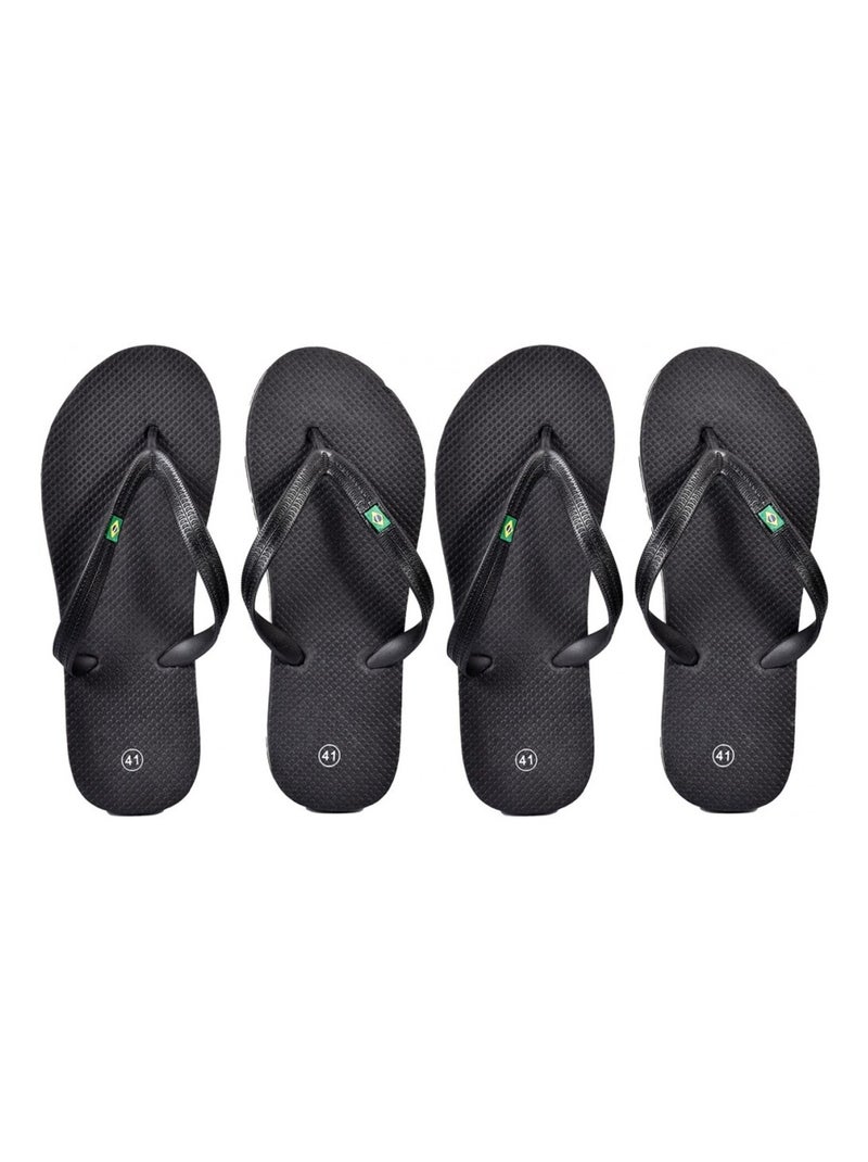 Tong Homme Mode - Pack de 2 Noir - Kiabi