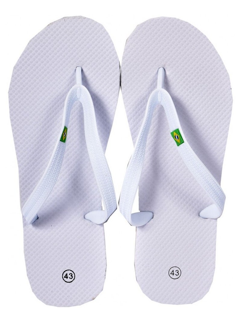 Tong Homme Mode Blanc - Kiabi