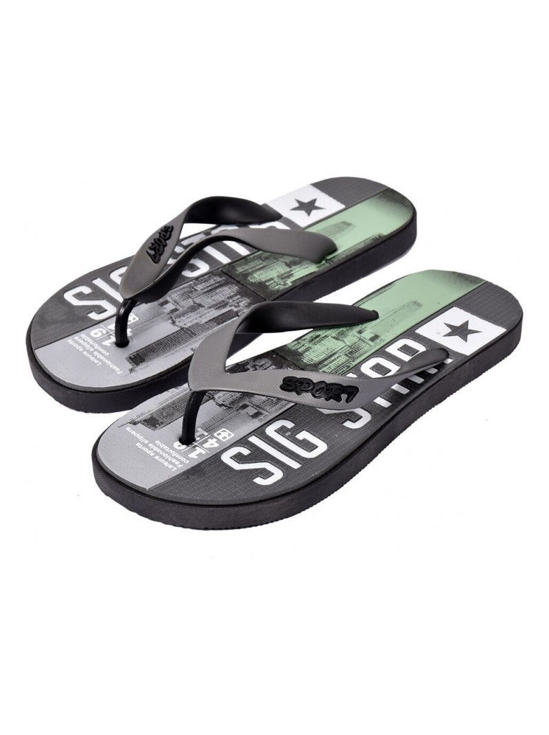 Tong Homme Mode Gris - Kiabi