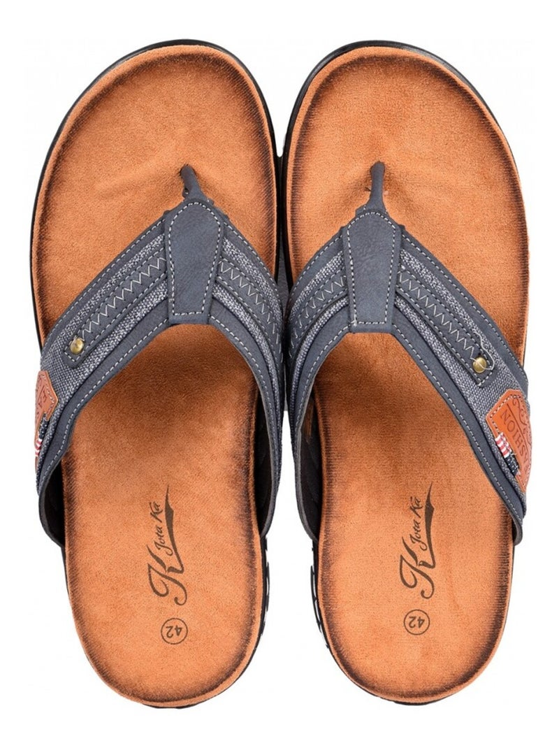 Tong Homme PREMIUM Bleu marine - Kiabi