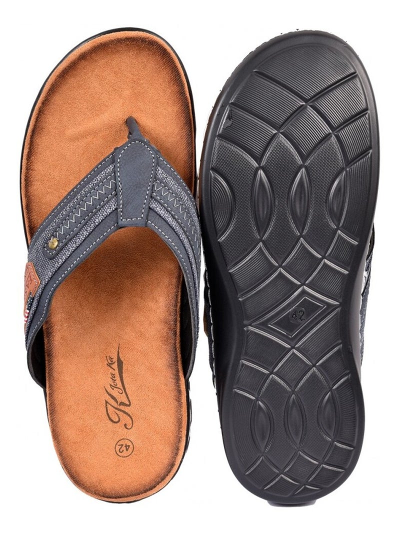 Tong Homme PREMIUM Bleu marine - Kiabi