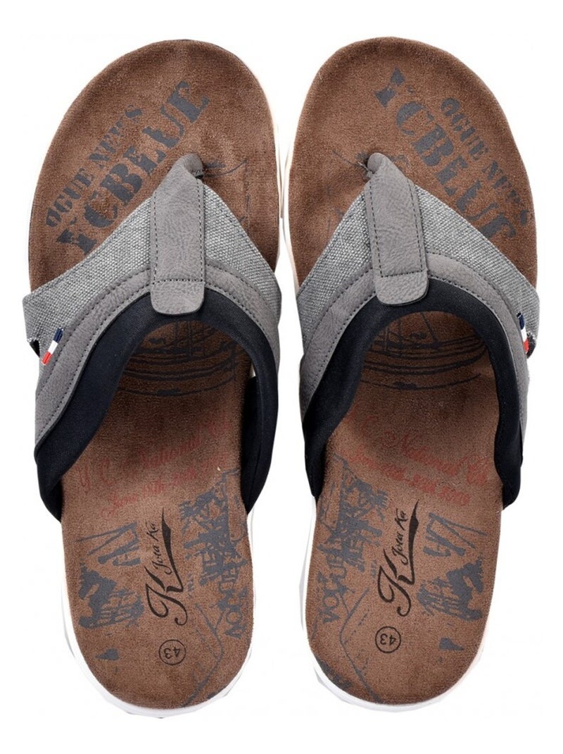 Tong Homme PREMIUM Gris - Kiabi