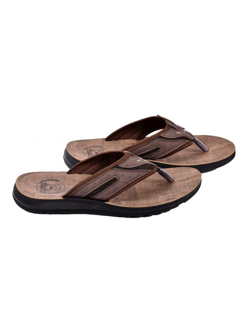 Tong Homme PREMIUM Marron - Kiabi