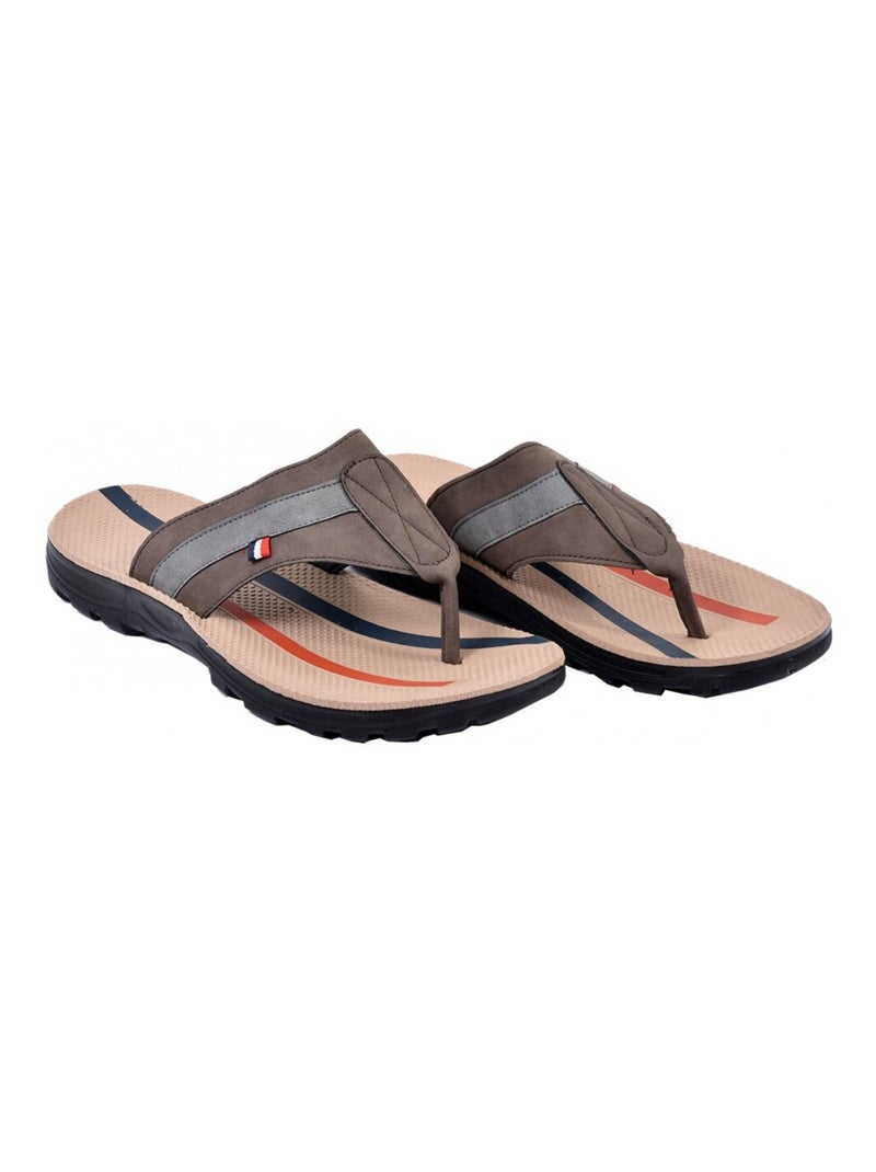 Tong Homme PREMIUM Marron - Kiabi