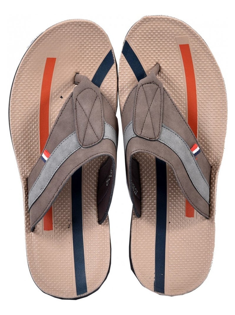 Tong Homme PREMIUM Marron - Kiabi