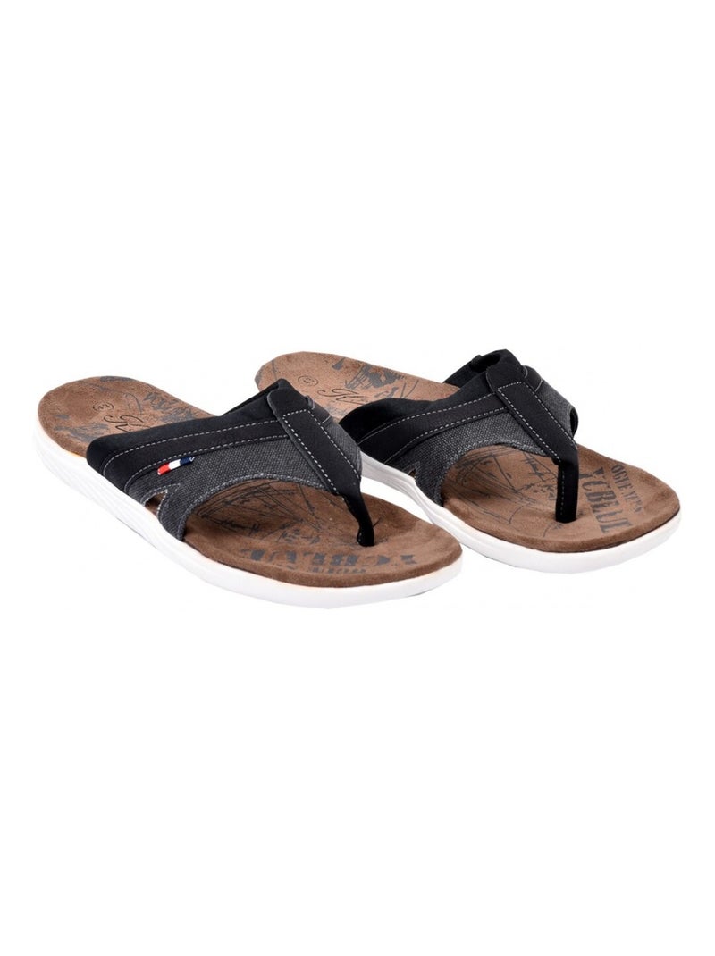 Tong Homme PREMIUM Noir - Kiabi
