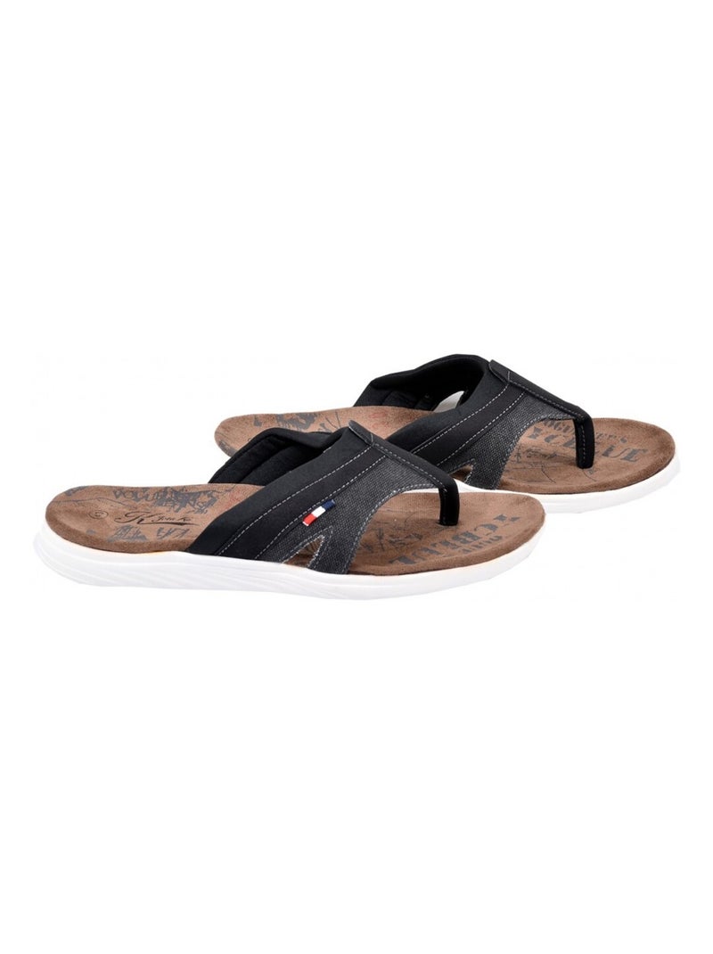Tong Homme PREMIUM Noir - Kiabi