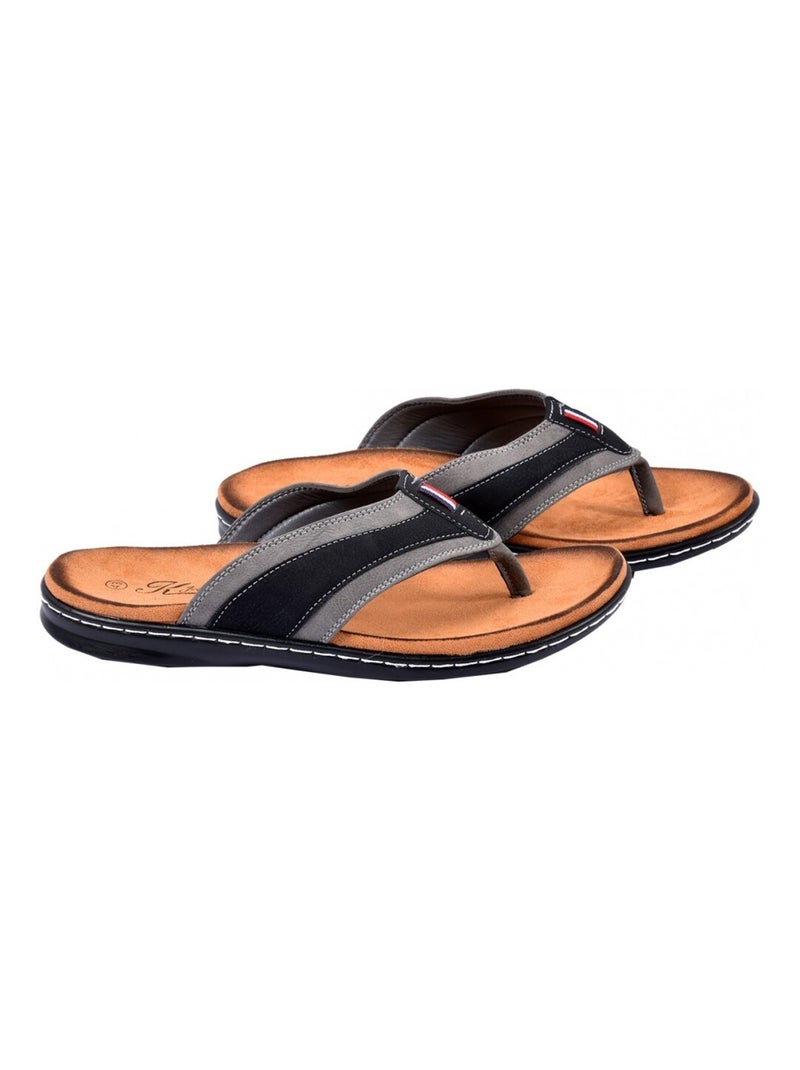Tong Homme PREMIUM Noir - Kiabi