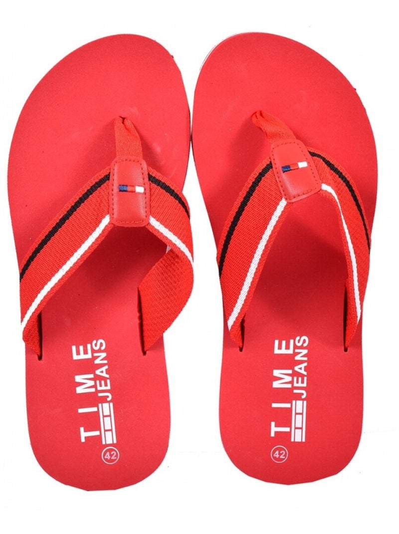 Tong Homme Rouge carmin - Kiabi