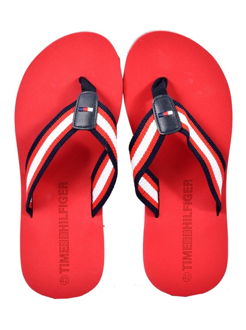 Tong Homme Rouge cerise - Kiabi