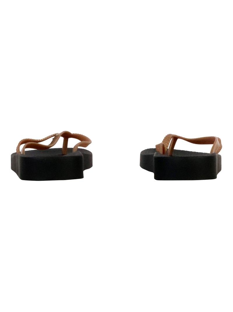 Tong Ipanema Bossa Soft Noir Doré - Kiabi