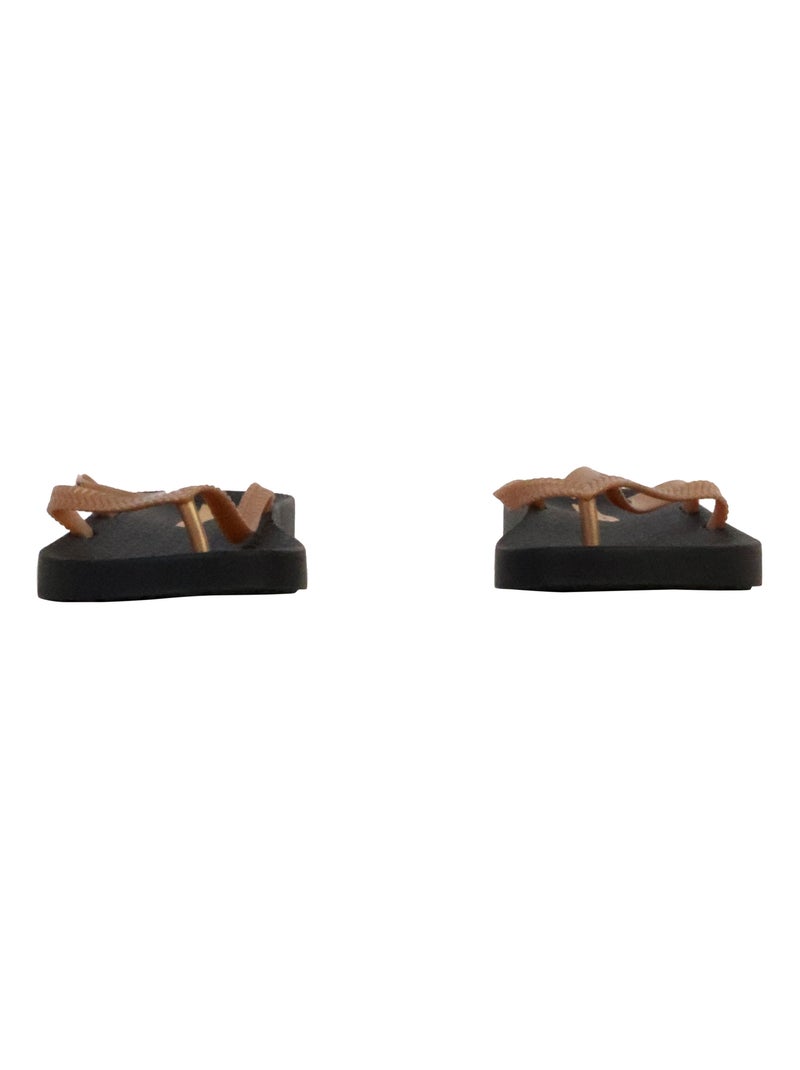 Tong Ipanema Bossa Soft Noir Doré - Kiabi