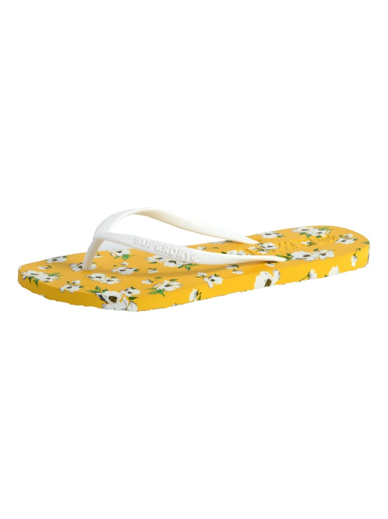 Tong SuperDry Super Sleek Aop Flip Flop Jaune - Kiabi