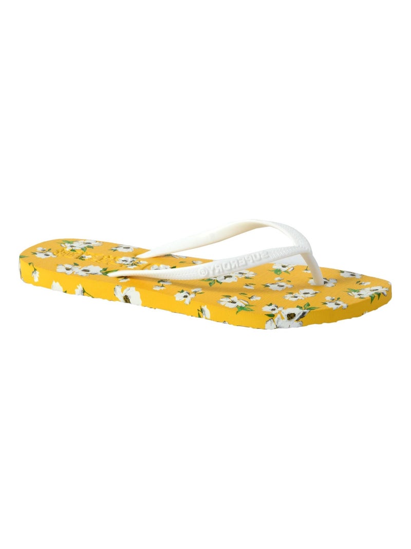 Tong SuperDry Super Sleek Aop Flip Flop Jaune - Kiabi