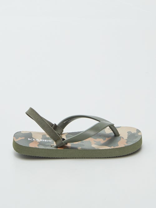 Tongs à motif - Kiabi