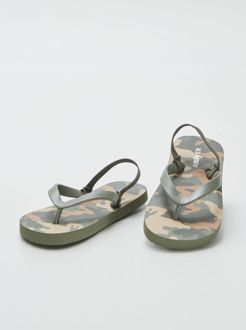 Tongs à motif - Kiabi