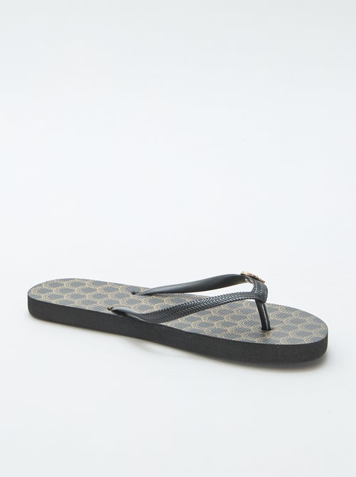 Tongs à semelles imprimées - Kiabi