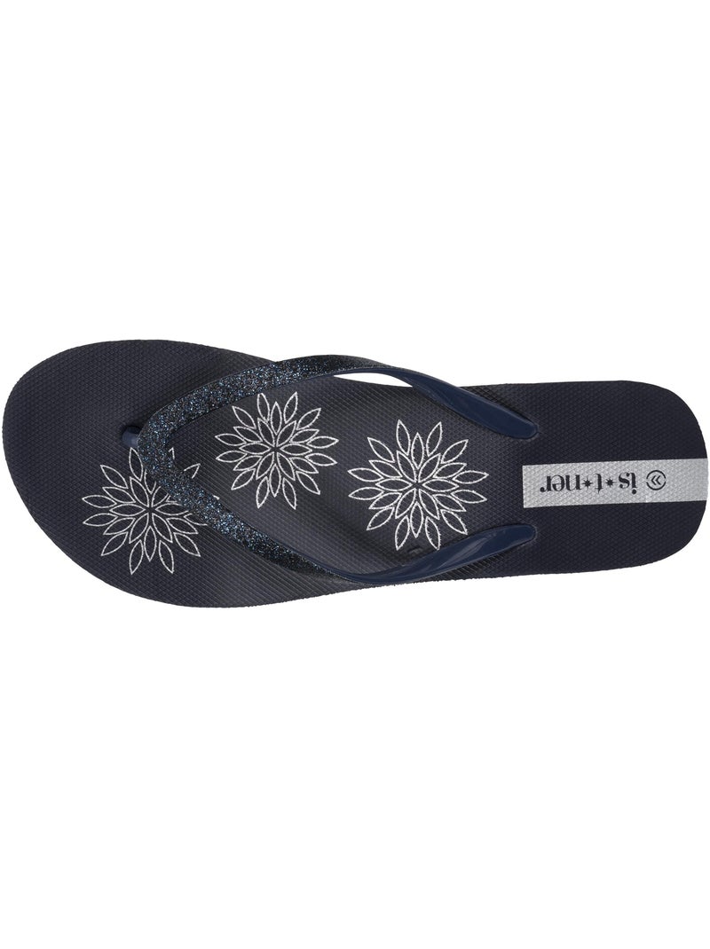 Tongs à talon de 4 cm, confortables et légères Bleu marine - Kiabi