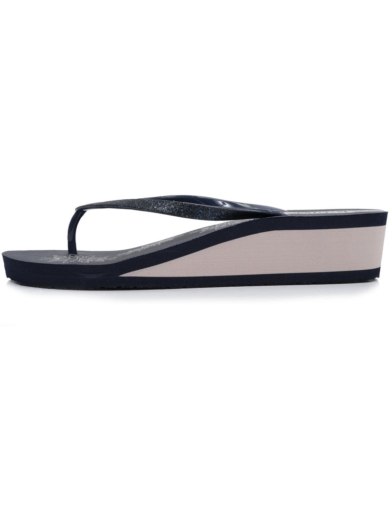 Tongs à talon de 4 cm, confortables et légères Bleu marine - Kiabi