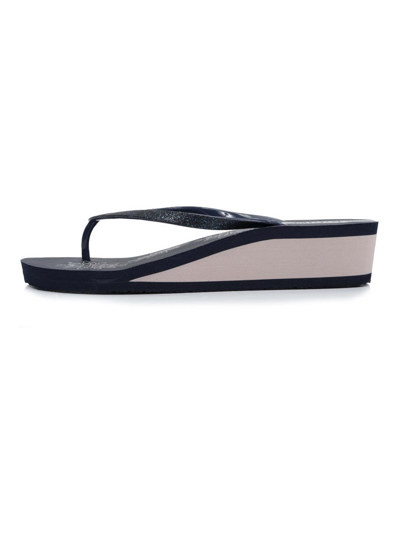 Tongs à talon de 4 cm, confortables et légères  Isotoner Bleu marine - Kiabi