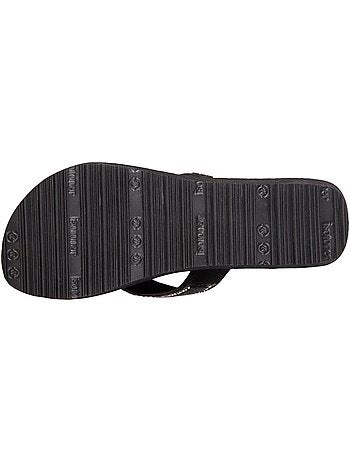 Tongs talon 4 cm, semelle confortable et légère, sandale de plage, piscine Isotoner