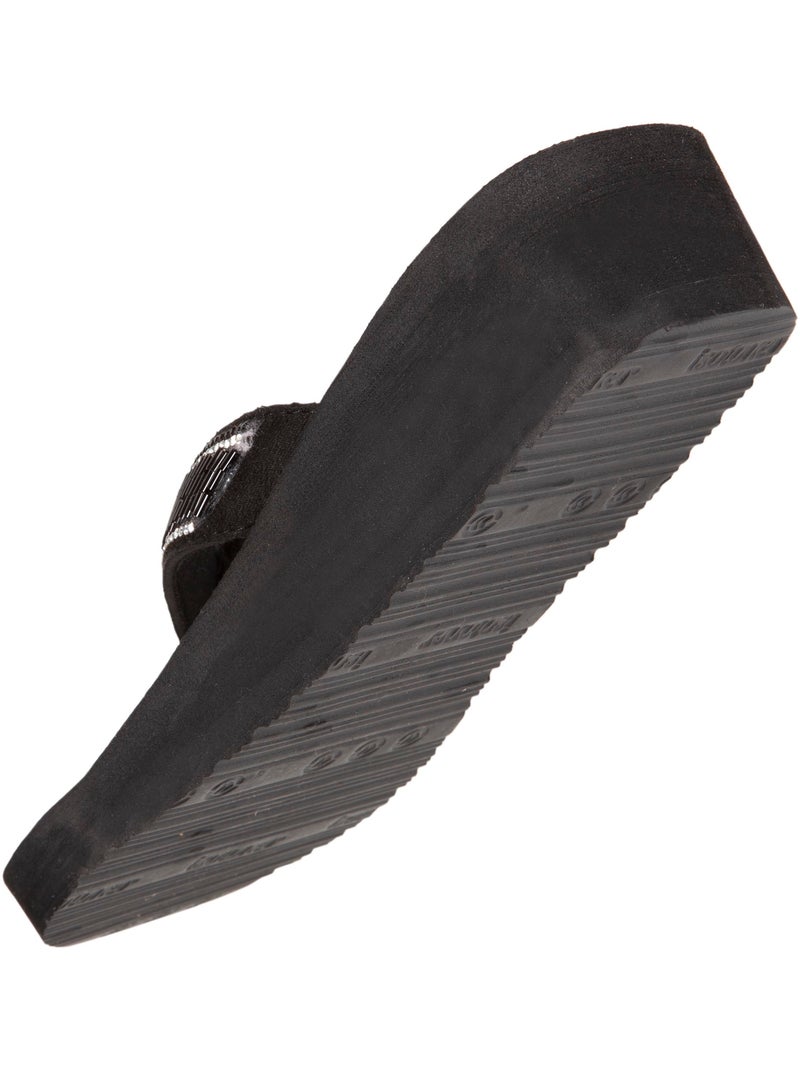 Tongs à talon de 4 cm, confortables et légères  Isotoner Noir - Kiabi