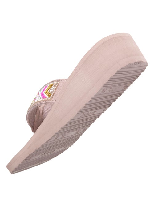 Tongs à talon de 4 cm, confortables et légères  Isotoner - Kiabi