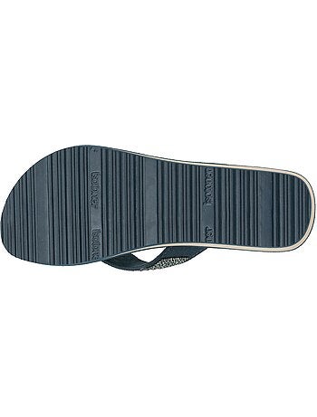Tongs talon 4 cm, semelle confortable et légère, sandale de plage, piscine Isotoner