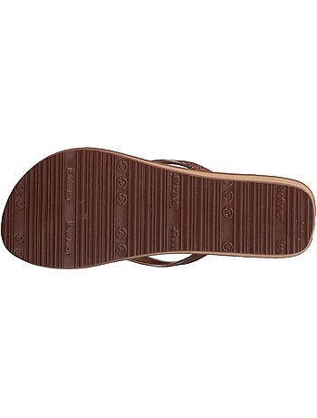 Tongs à talon de 4 cm, ultra confortables isotoner