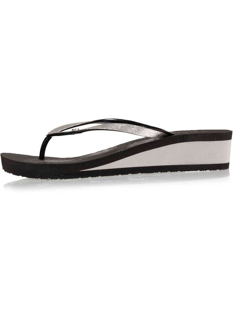 Tongs à talon de 4 cm, ultra confortables  isotoner Noir - Kiabi