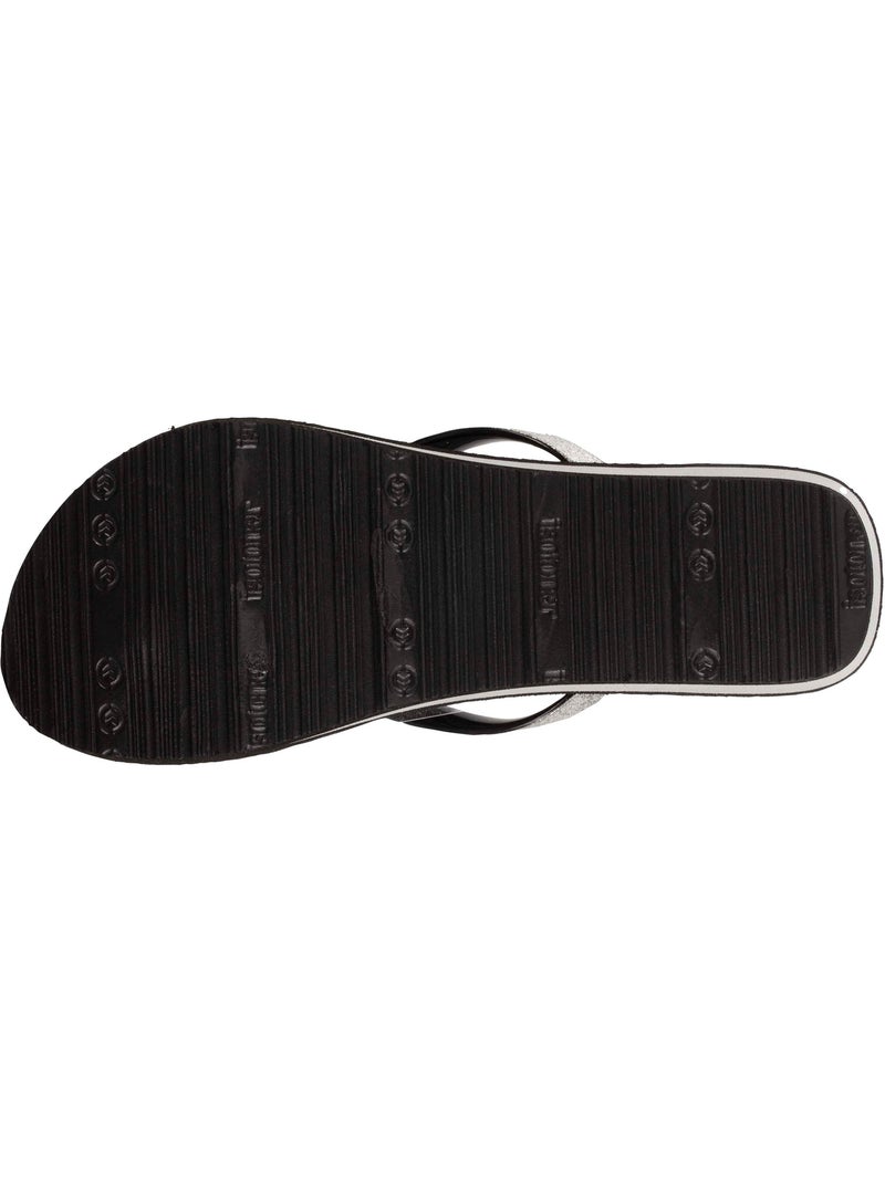 Tongs à talon de 4 cm, ultra confortables  isotoner Noir - Kiabi