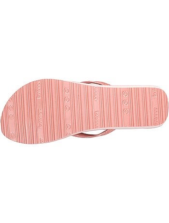 Tongs à talon de 4 cm, ultra confortables isotoner