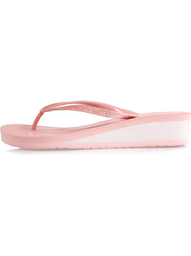 Tongs à talon de 4 cm, ultra confortables Rose - Kiabi