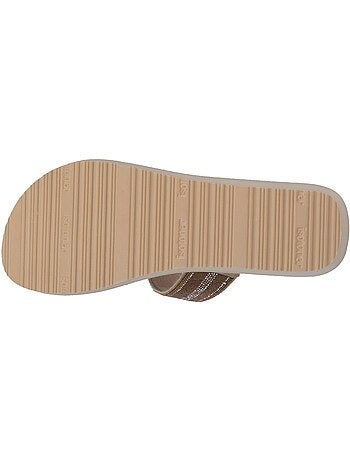 Tongs à talon de 4cm ultra confortables isotoner