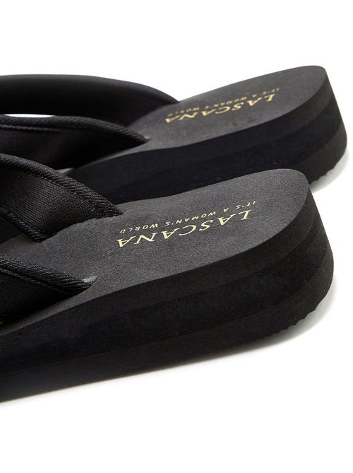 Tongs anneau Italy noir - Kiabi