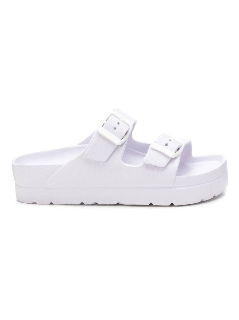 Tongs basses à enfiler Blanc - Kiabi