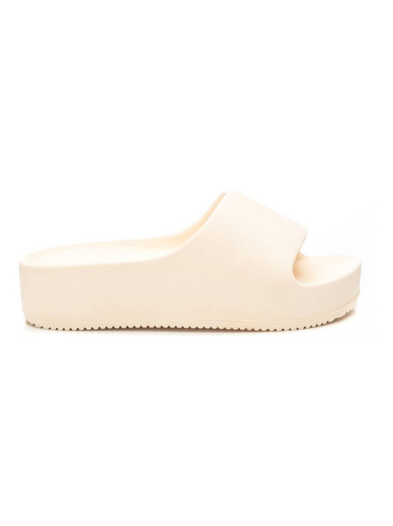 Tongs basses avec bride arrière Beige - Kiabi